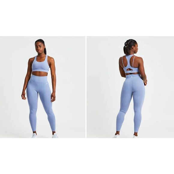 NWT Aybl Core Sports Bra in Steel Blue - Picture 2 of 8